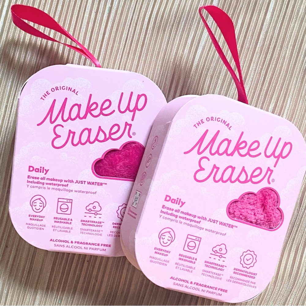 2 Make Up Eraser Daily Pink Makeup Remover Cloth Ornament original
